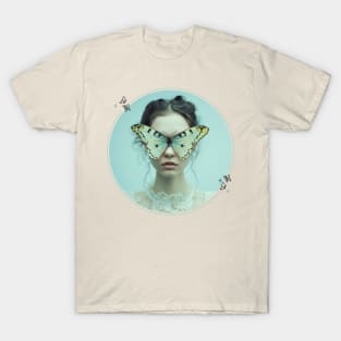 Masked in Beauty: Butterfly Whispers T-Shirt